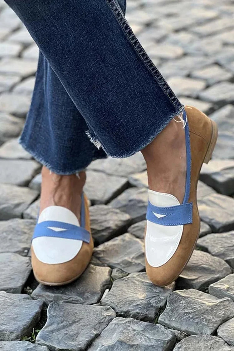 CAMILLE | COLOR-BLOCK LOAFERS