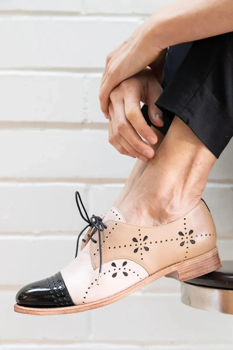 CLARISSA | TWO-TONE OXFORD SHOES