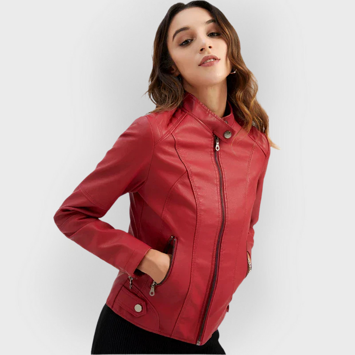 SOPHIA | CLASSIC LEATHER JACKET
