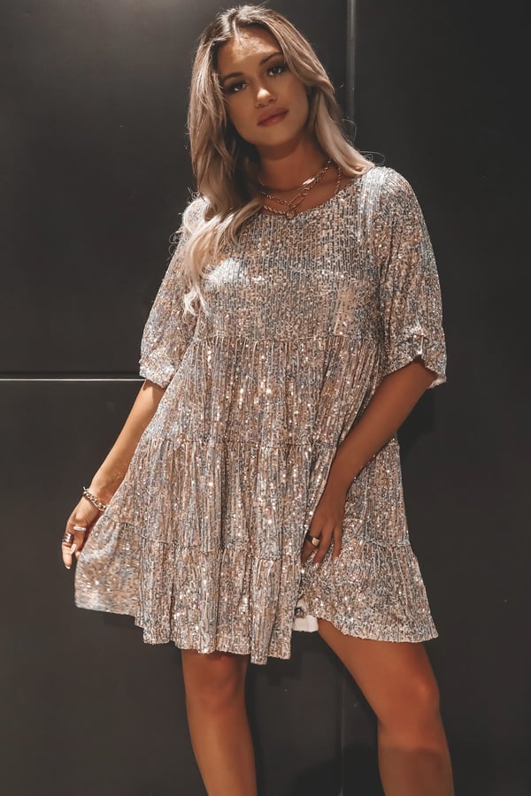 Stellar Chic Shimmer Dress