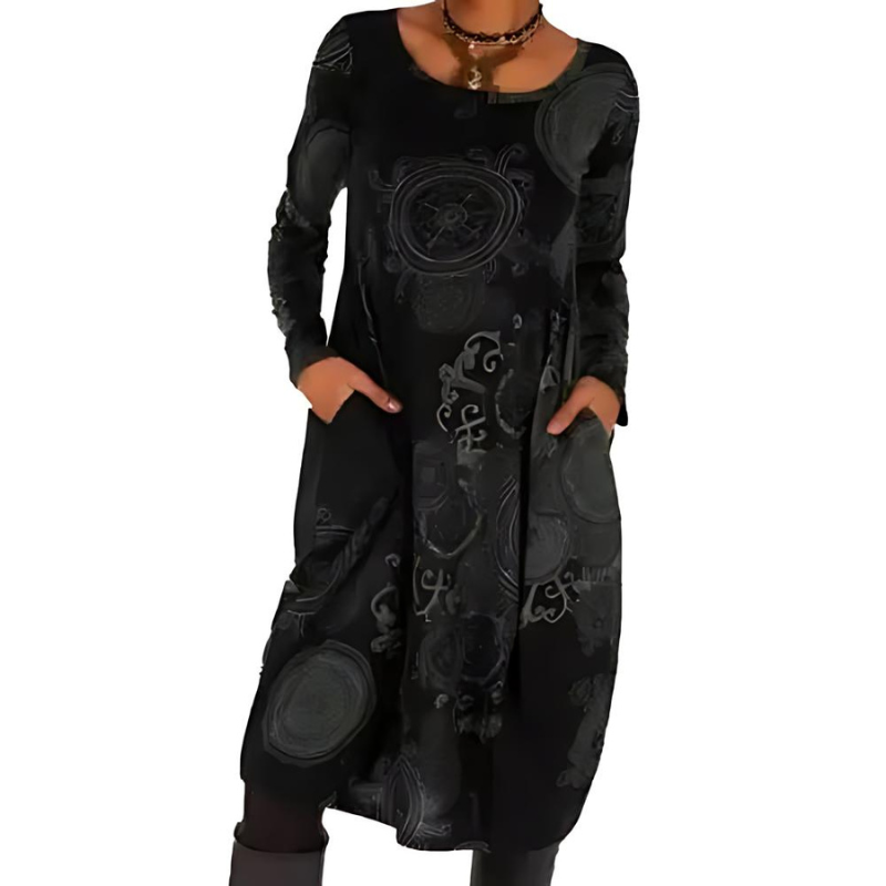 Shaira Refined Casual Print Dress