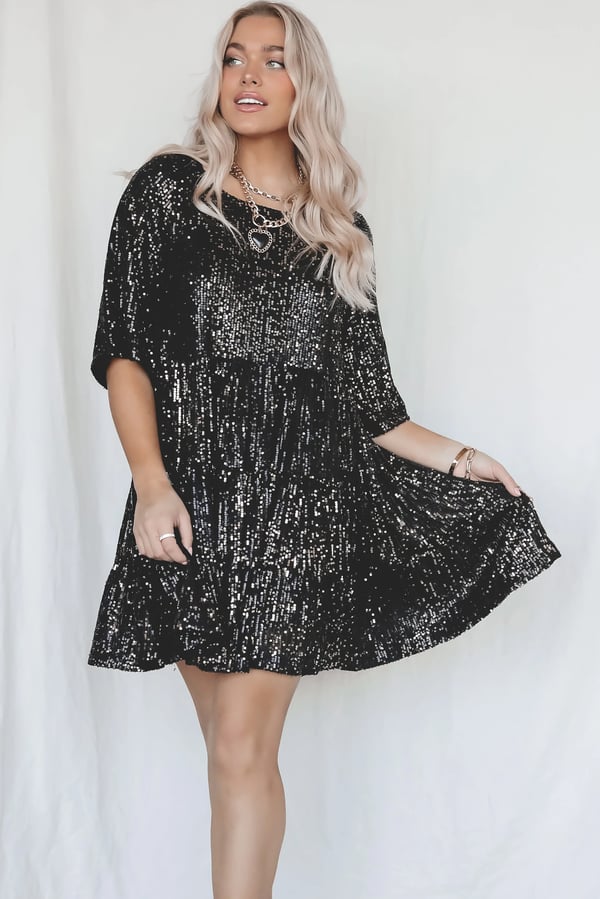 Stellar Chic Shimmer Dress