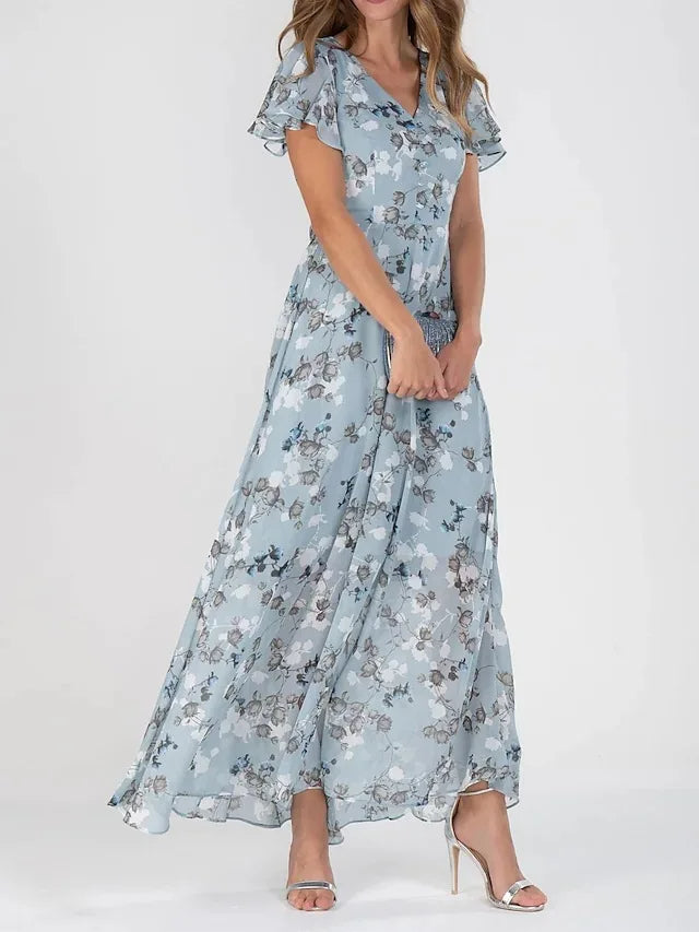 Elise Graceful Color Splash Dress