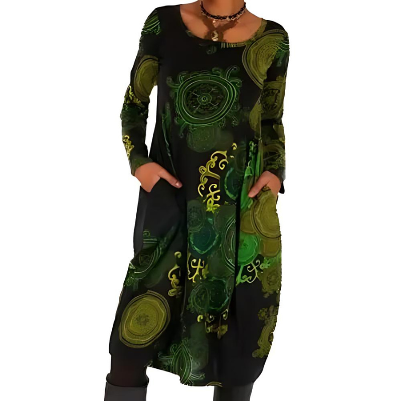 Shaira Refined Casual Print Dress