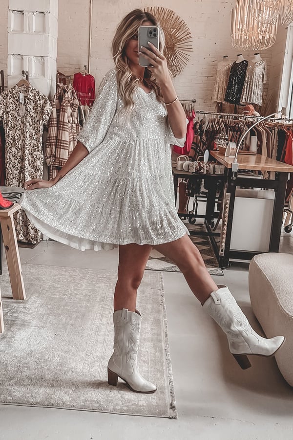 Stellar Chic Shimmer Dress