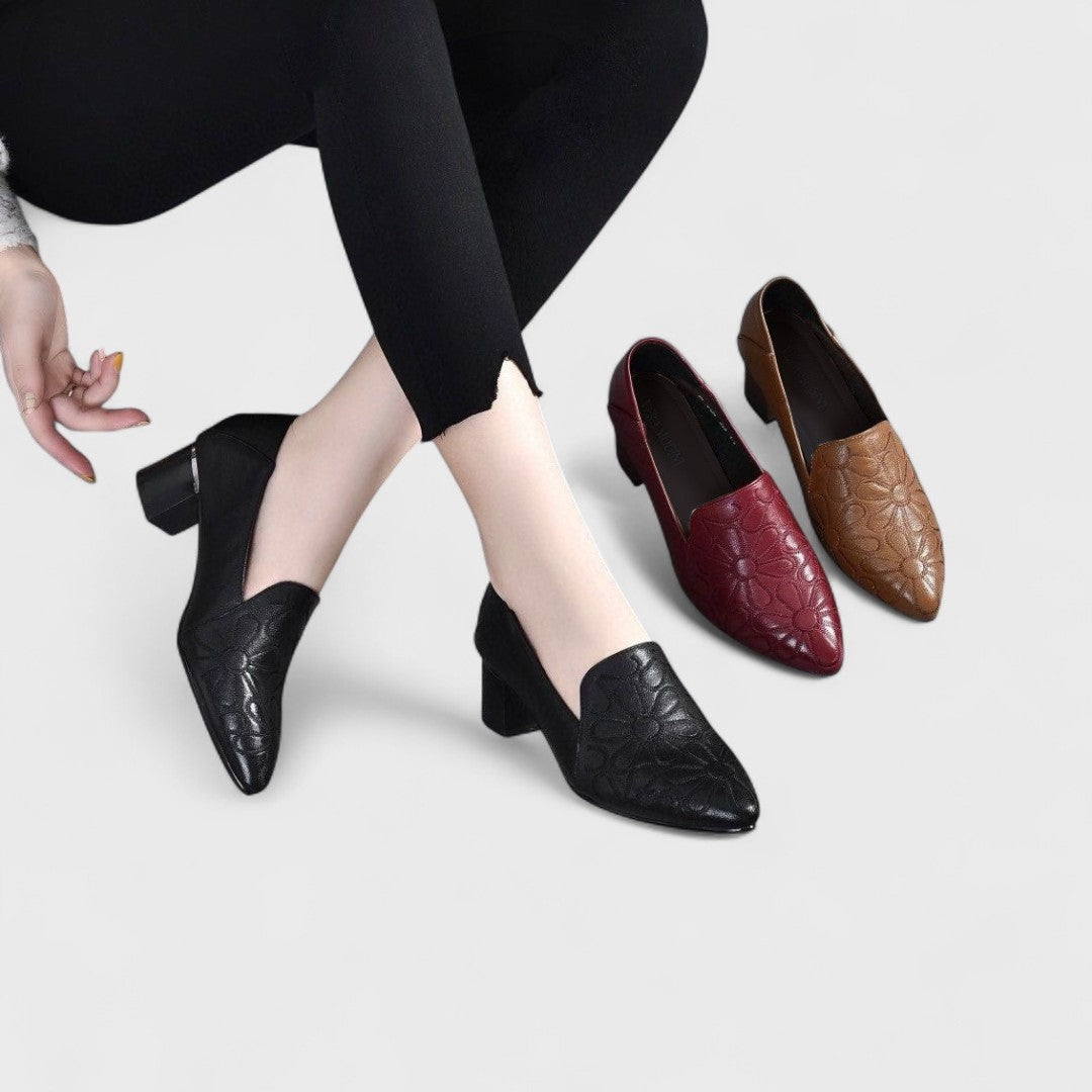 OLENE | EMBROIDERED PUMPS