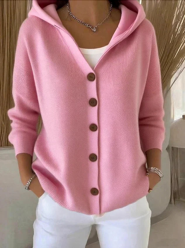 MADELEINE | HOODED KNIT CARDIGAN