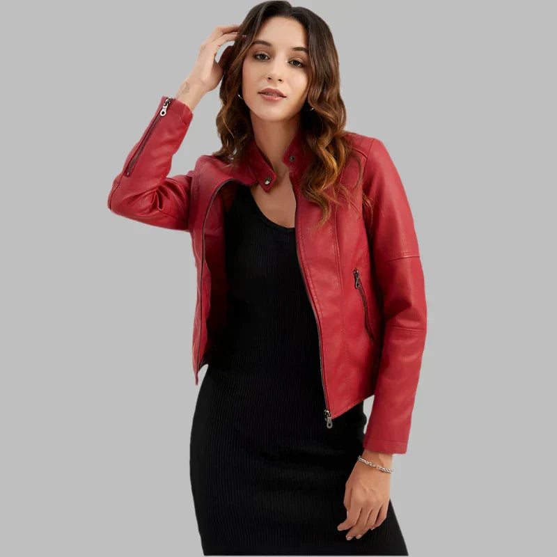 SOPHIA | CLASSIC LEATHER JACKET