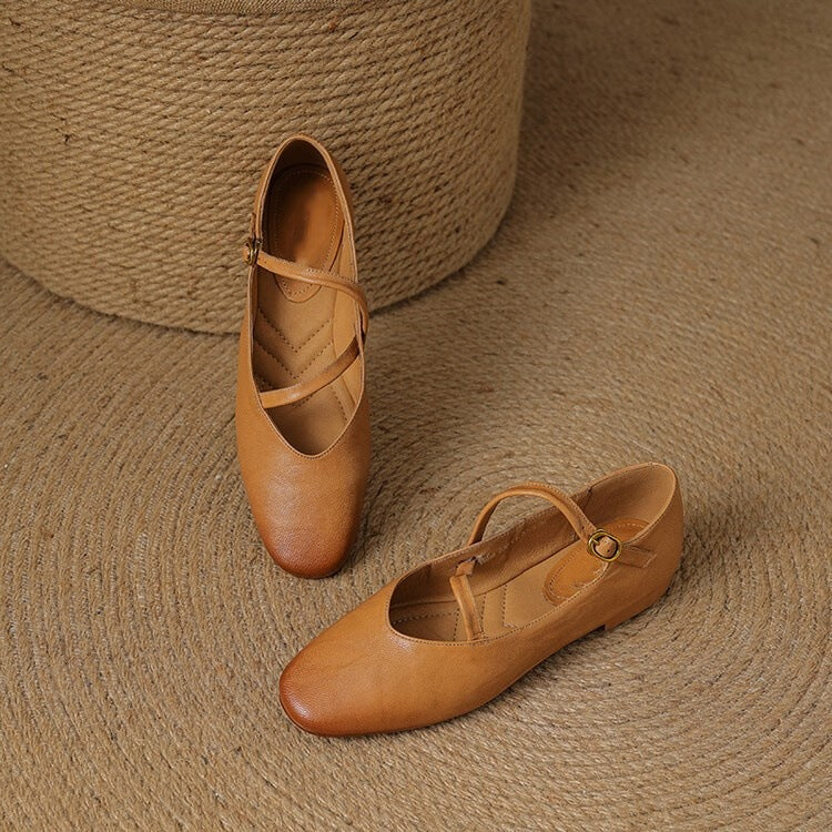 Dalira | Classic Comfort Leather Ballerinas
