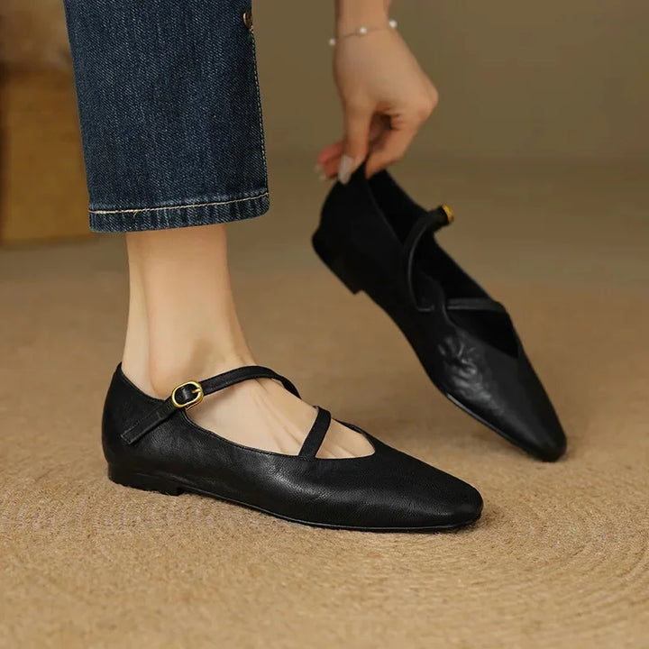 Dalira | Classic Comfort Leather Ballerinas