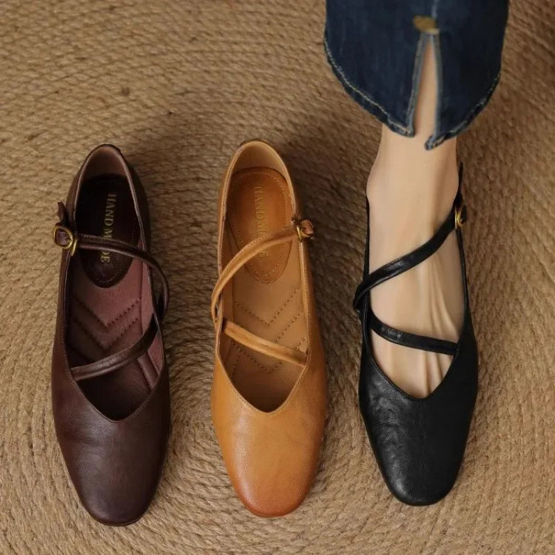 Dalira | Classic Comfort Leather Ballerinas