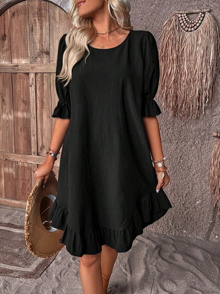Luna Radiant Ruffle Dress