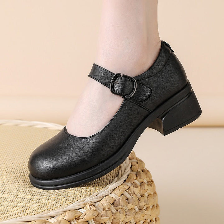 Claryelle | Elegant Leather Mary Janes