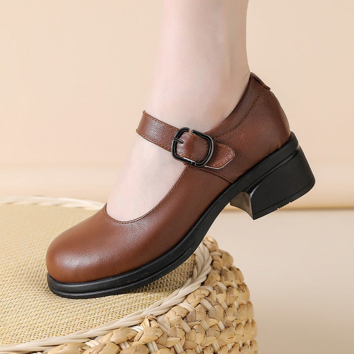 Claryelle | Elegant Leather Mary Janes