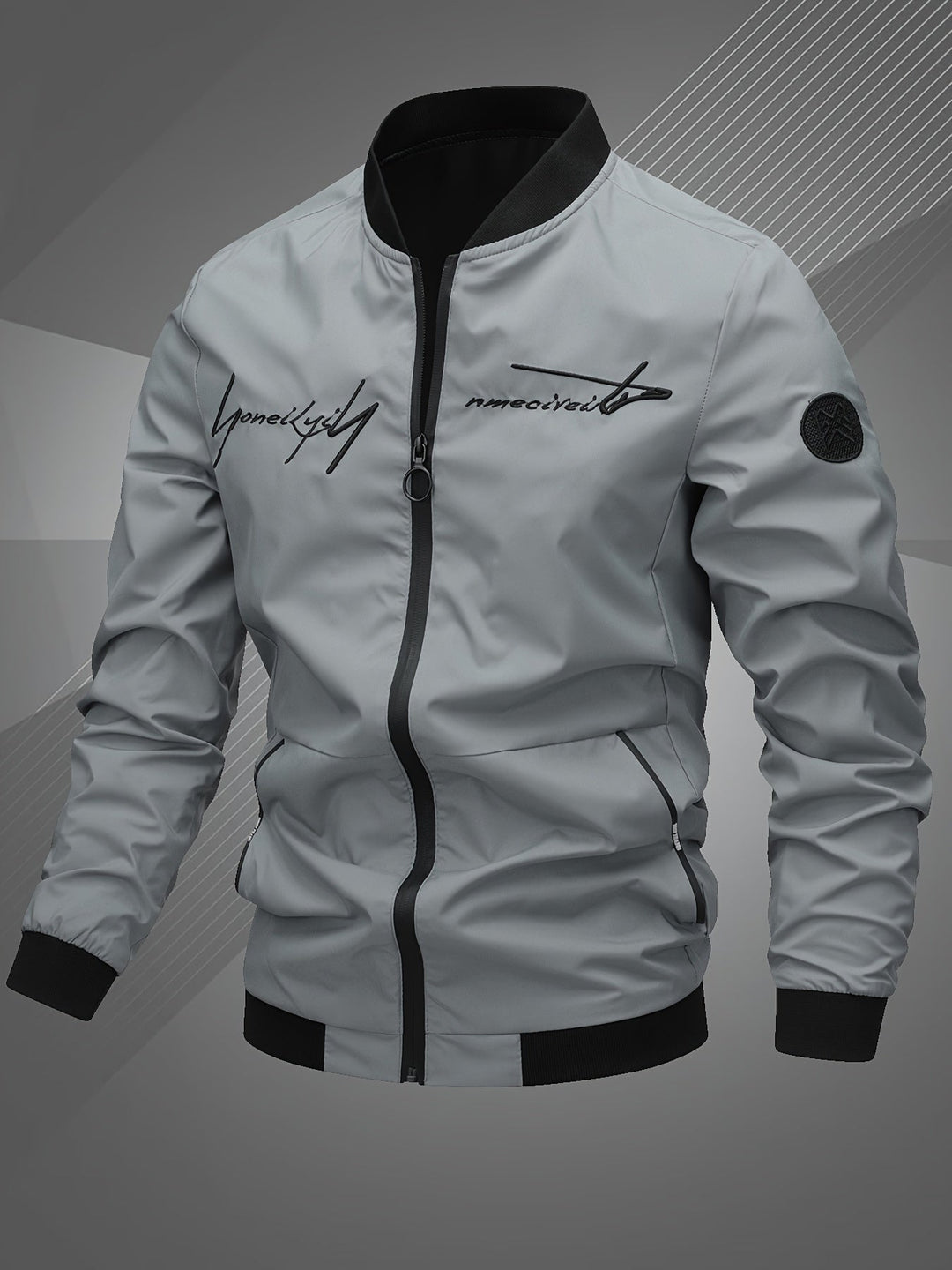 Harm | Casual LEON | URBAN BOMBER JACKET met Lange Mouwen
