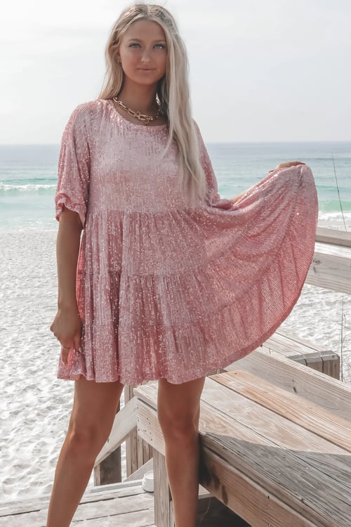 Stellar Chic Shimmer Dress