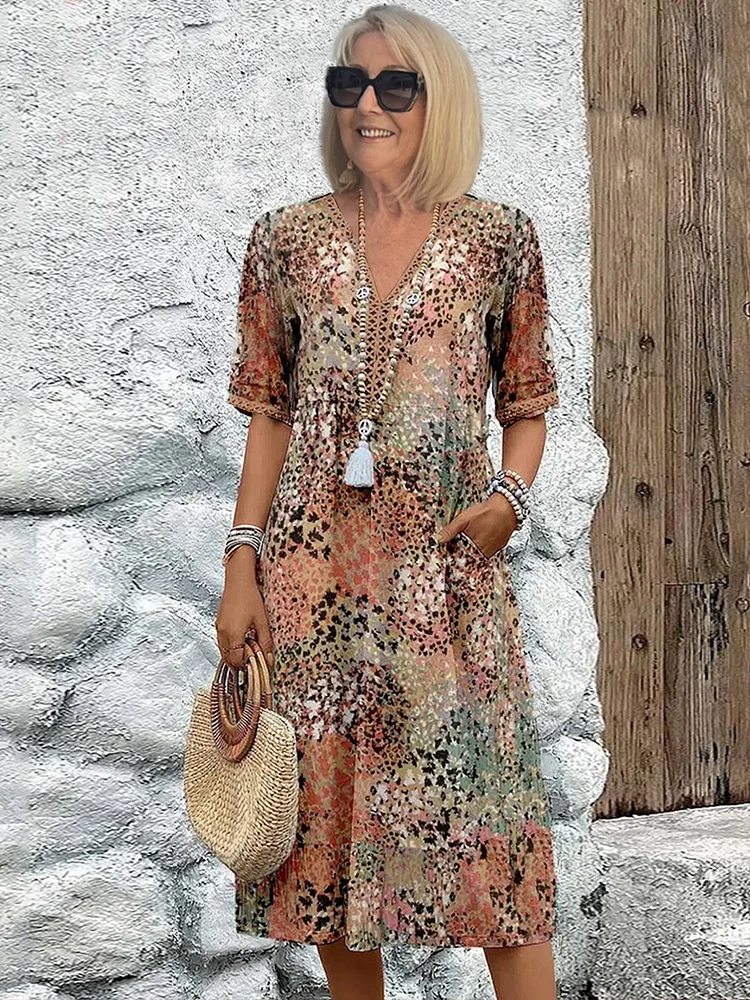 Isabella Graceful Flowing Midi Dress