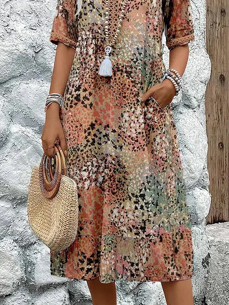 Isabella Graceful Flowing Midi Dress