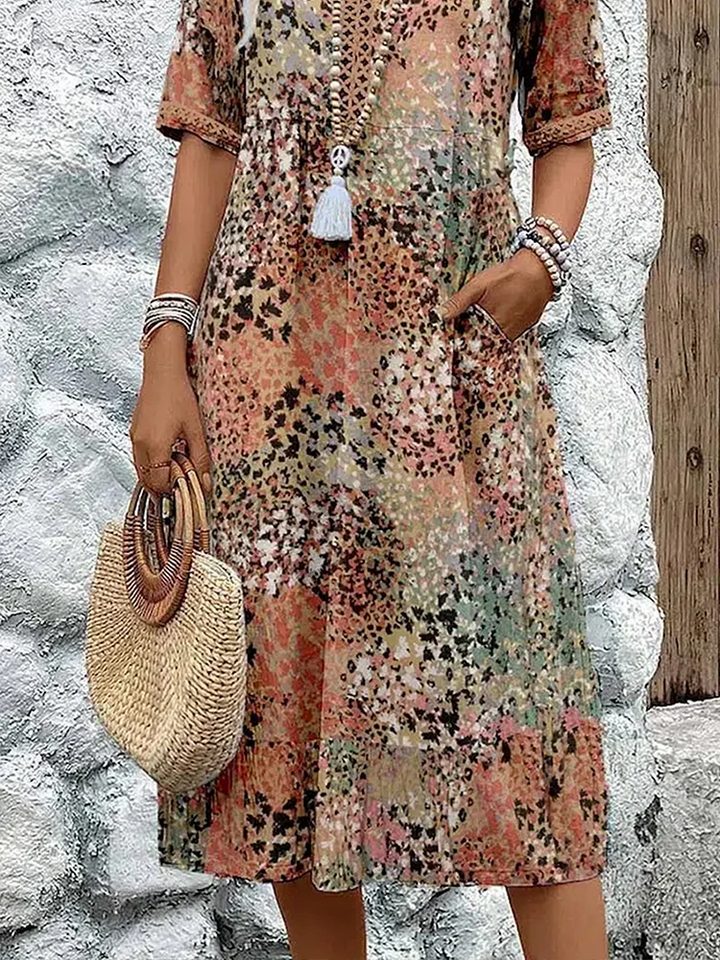 Isabella Graceful Flowing Midi Dress