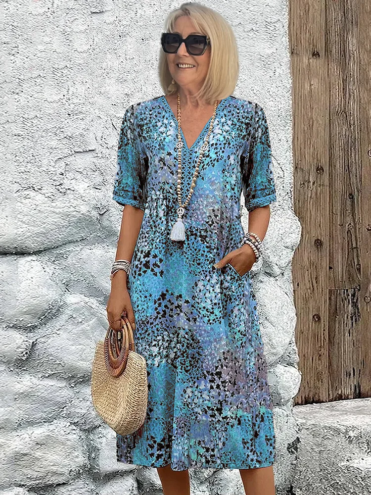 Isabella Graceful Flowing Midi Dress