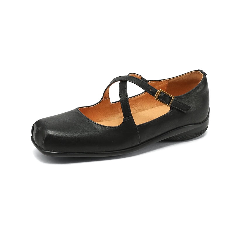 Azenora | Elegant Leather Mary Janes