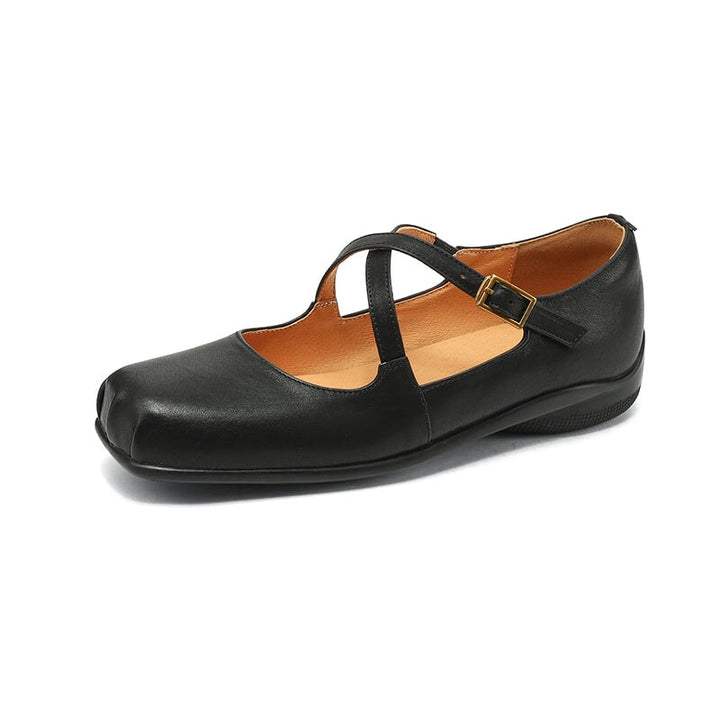 Azenora | Elegant Leather Mary Janes