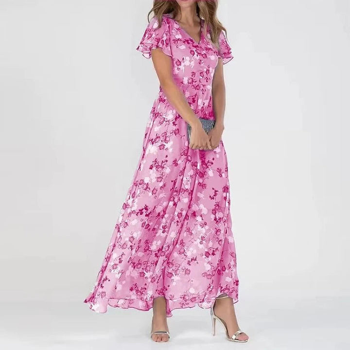 Elise Graceful Color Splash Dress