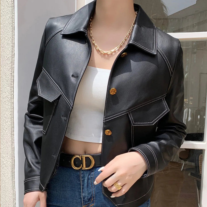 EMMA | MODERN LEATHER JACKET