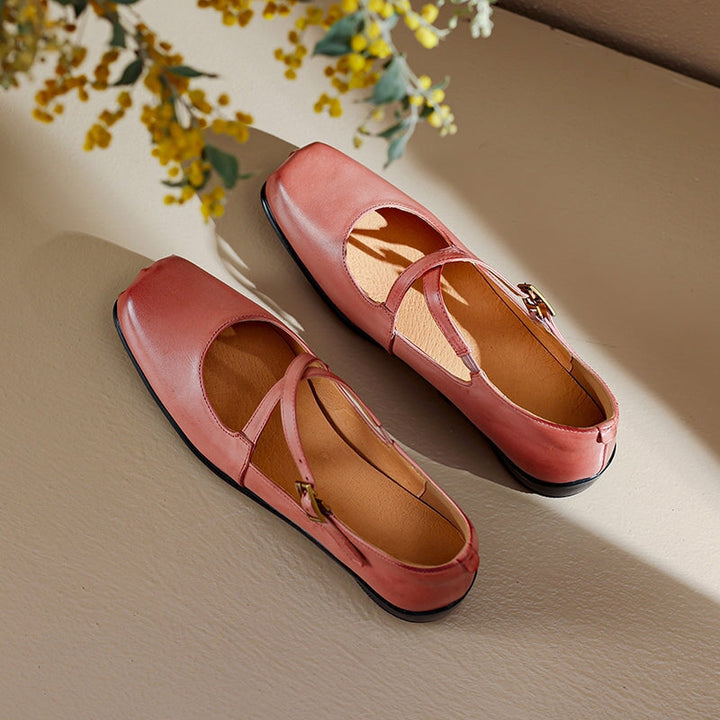 Azenora | Elegant Leather Mary Janes