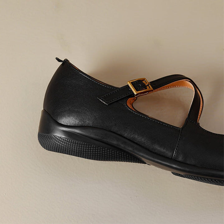 Azenora | Elegant Leather Mary Janes