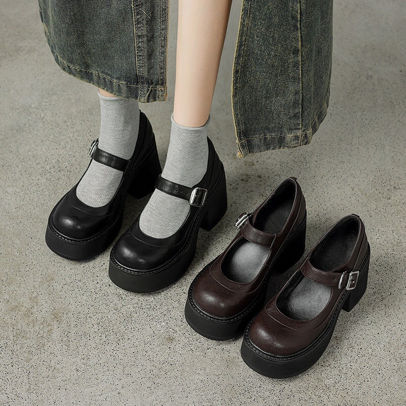 Veyona | Sophisticated Style Leather Pumps