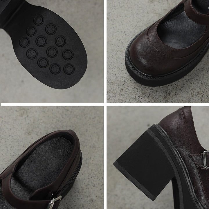 Veyona | Sophisticated Style Leather Pumps
