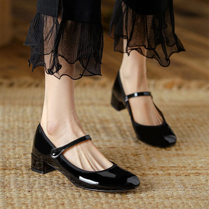 Eudora | Elegant Leather Mary Janes