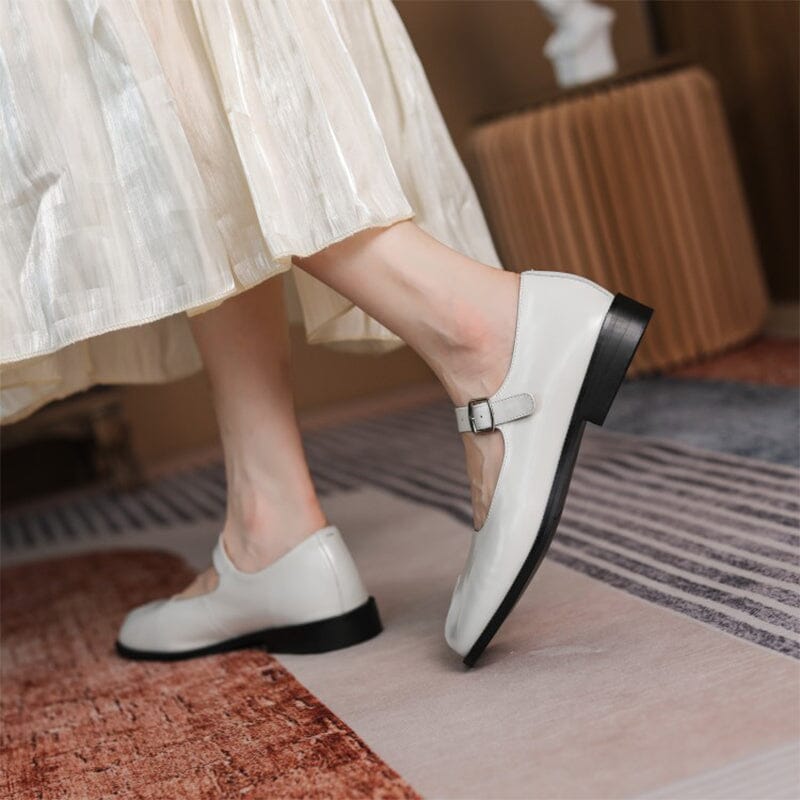 Lunara | Elegant Leather Mary Janes