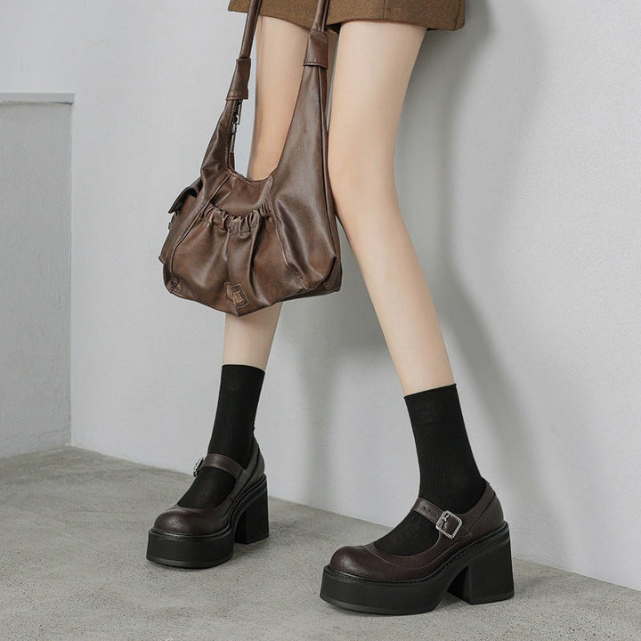 Veyona | Sophisticated Style Leather Pumps