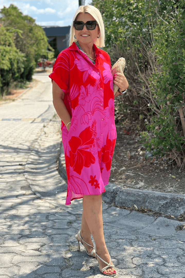 Rosalind | Chic Bloom Print Dress