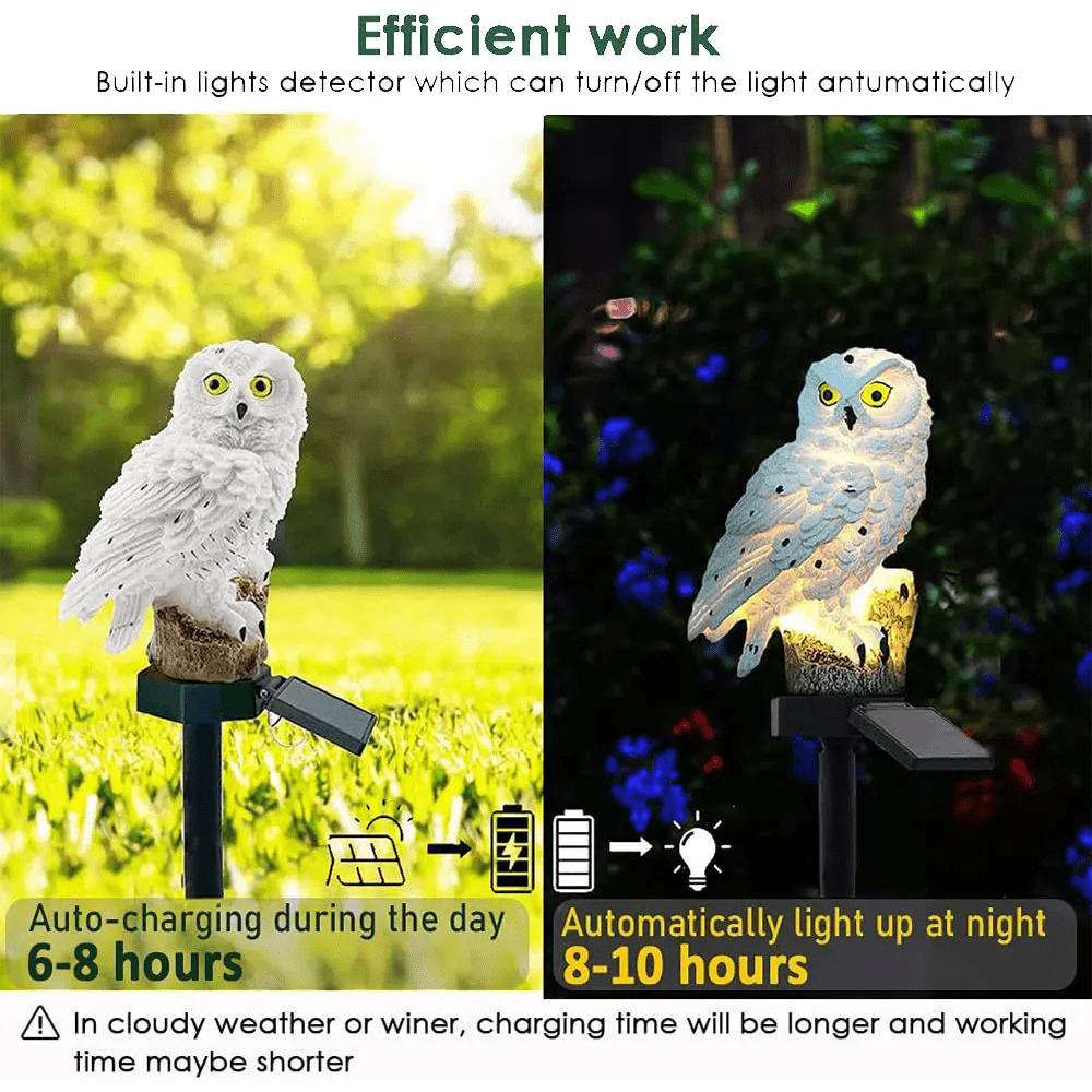 SOLAR OWL GARDEN LIGHT