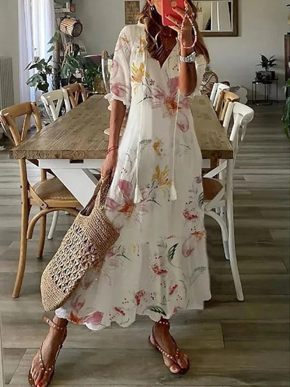 Serena Flowing Boho Maxi Dress