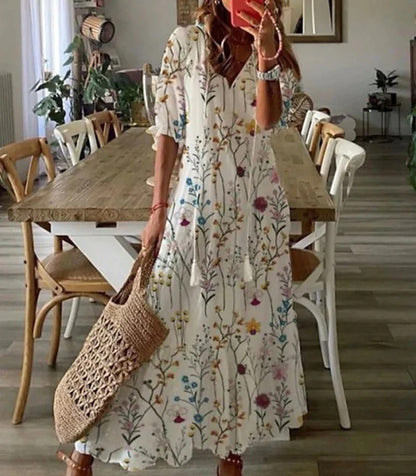 Serena Flowing Boho Maxi Dress
