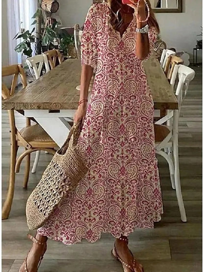 Serena Flowing Boho Maxi Dress