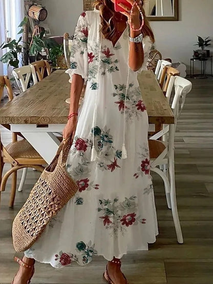 Serena Flowing Boho Maxi Dress